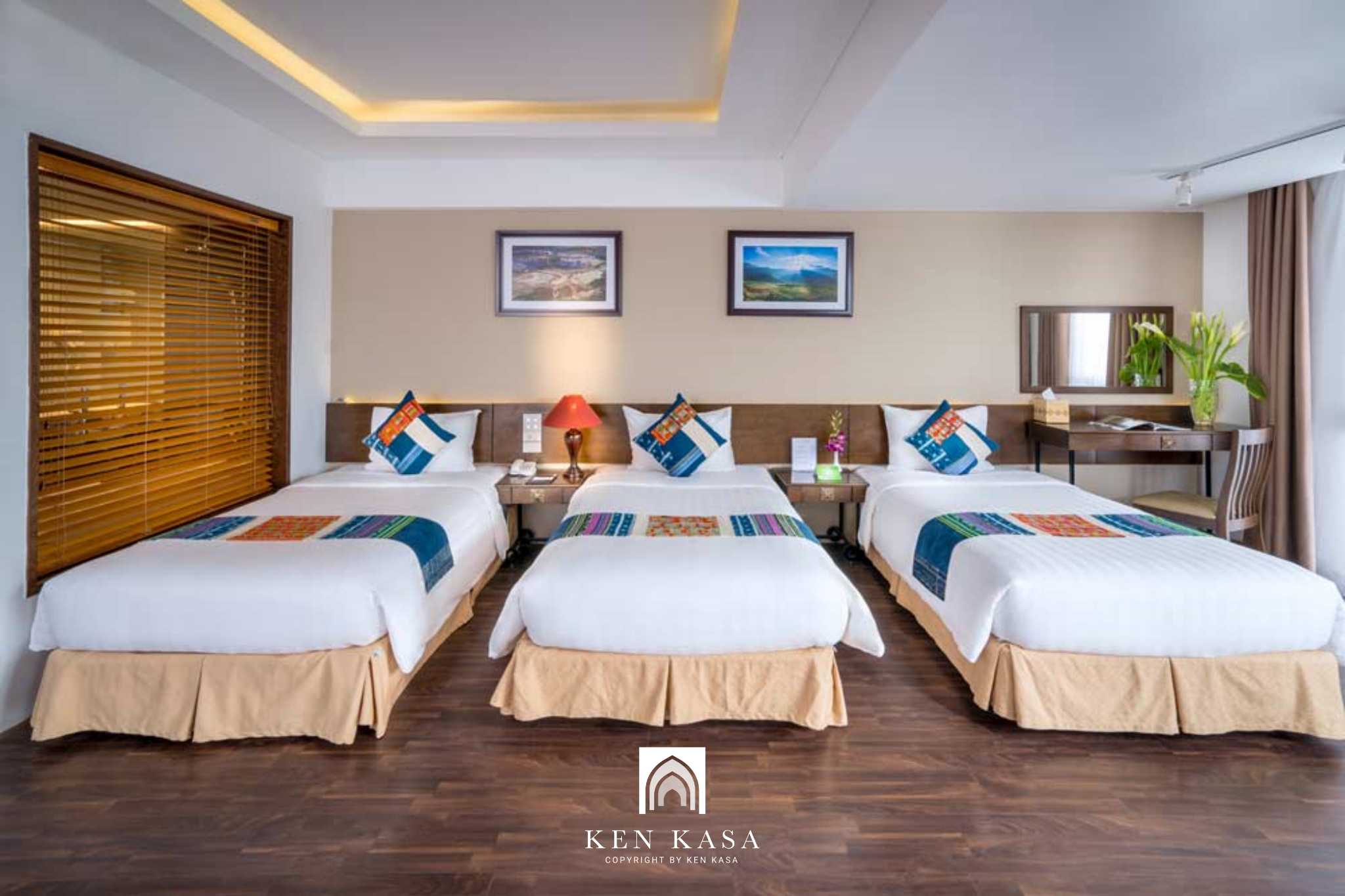Phòng cao cấp 3 khách tại Amazing Hotel Sapa
